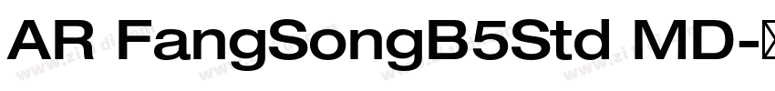 AR FangSongB5Std MD字体转换